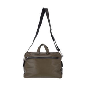 Bottega Veneta Intrecciato Convertible Briefcase in Green Leather